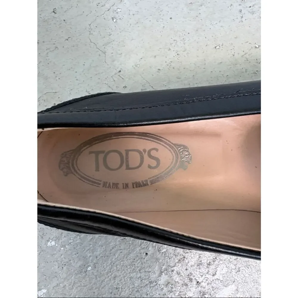 Tod’s leather loafer sneakers